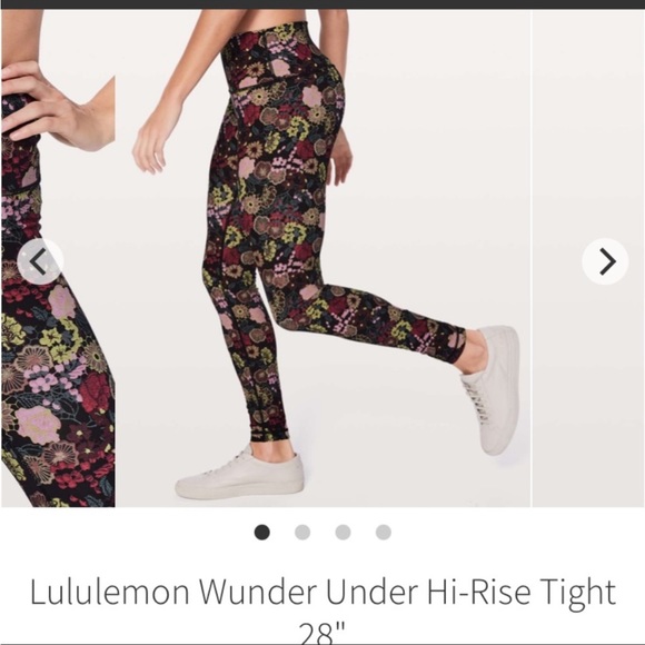 Lululemon Wunder Under Hi-Rise Tight 26" in Fluorolace Multi Size 4 - Picture 2 of 8